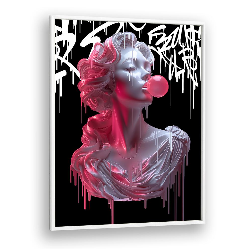 Vibrant BUBBLE ATHENEA, ALTERED ART PRINTS by Dikhotomy, enhancing modern decor with creative flair.