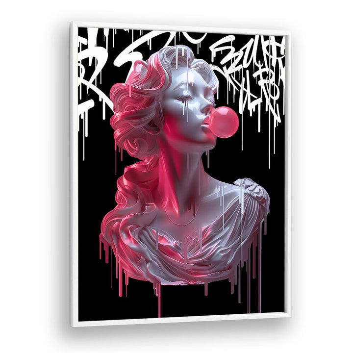 Vibrant BUBBLE ATHENEA, ALTERED ART PRINTS by Dikhotomy, enhancing modern decor with creative flair.