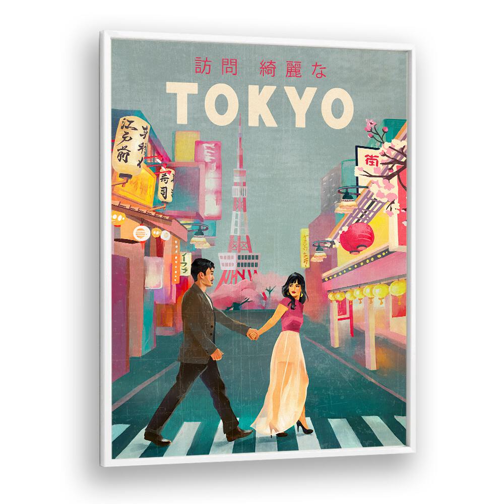 Stylish TOKYO JAPAN, TRAVEL POSTERS showcasing vibrant city life and iconic landmarks, perfect for decor lovers.