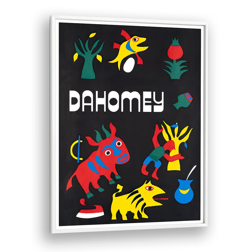 Colorful DAHOMEY Vintage Travel Posters showcasing vibrant designs for a nostalgic travel-inspired decor.