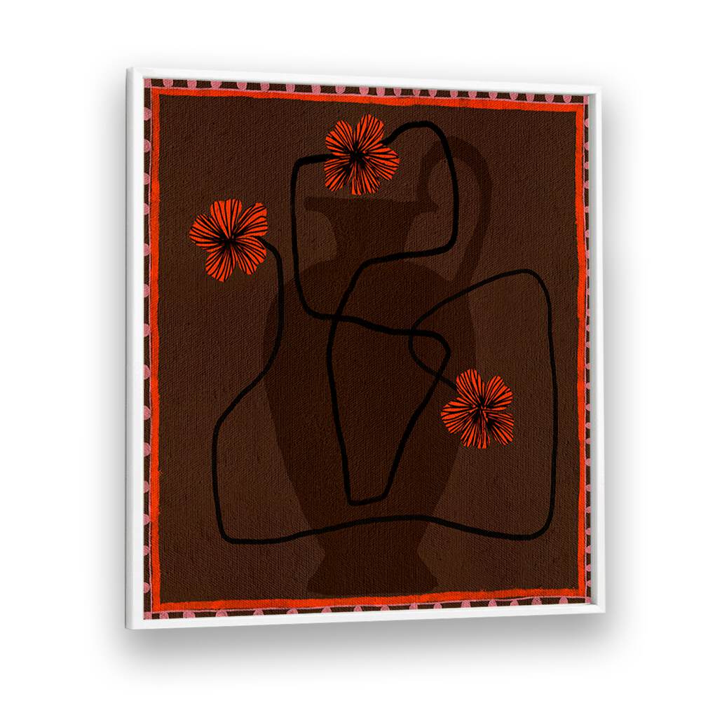 Stylish OUT OF VASE BLOOMS III, FLORAL FLOWER PAINTINGS, showcasing vibrant blooms in modern decor. Perfect for your home.