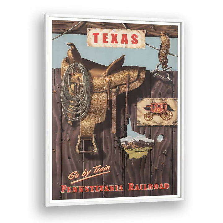 Explore TEXAS I, VINTAGE TRAVEL POSTERS showcasing iconic Texan landscapes and vibrant culture in stunning art.
