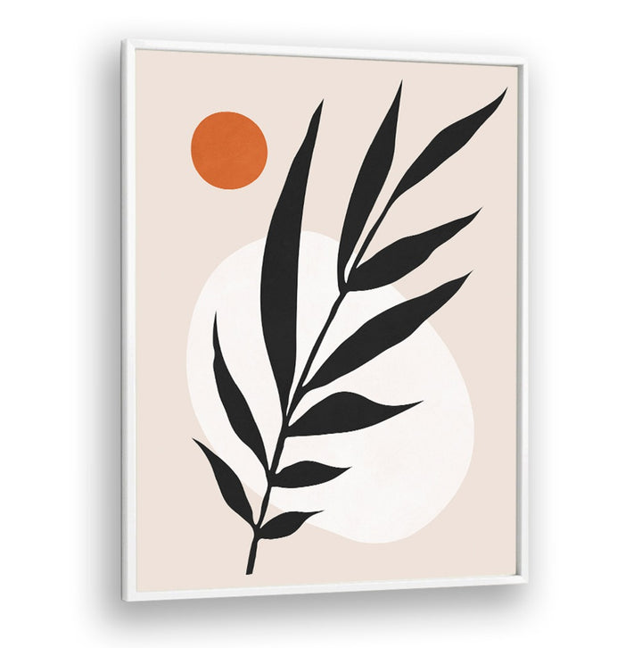 Stylish WATERCOLOR V, BOHO ART PAINTINGS featuring bold leaves and warm tones, perfect for modern home decor.