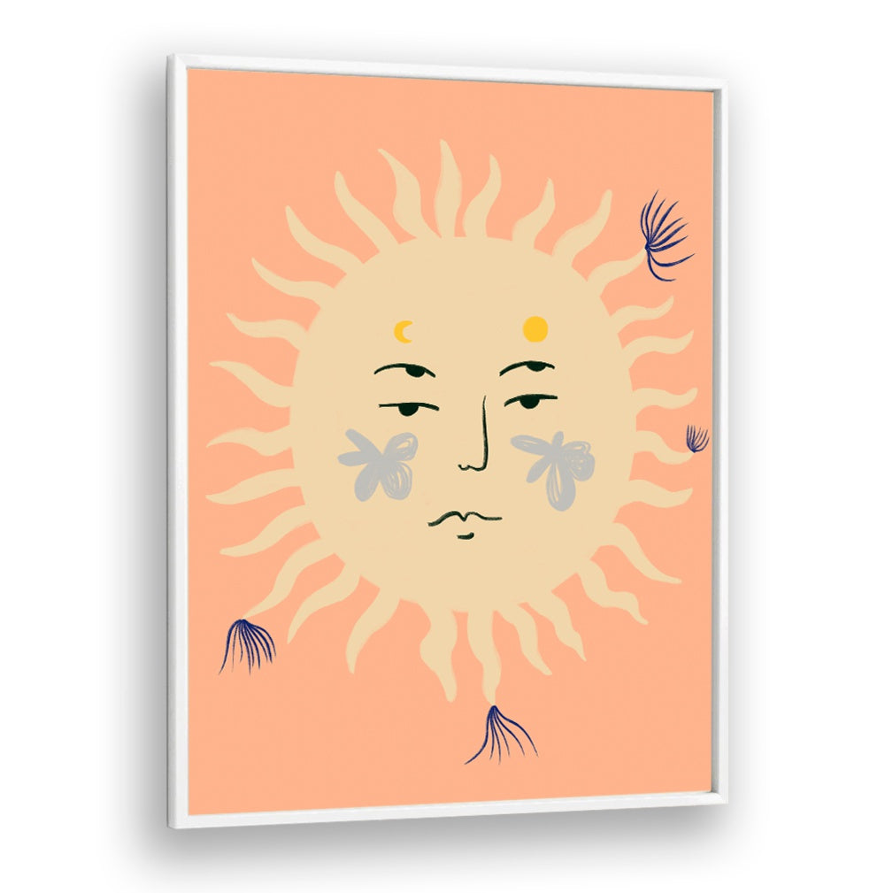 PINK SUN, VIBRANT art print showcases a modern design, perfect for adding color to any living space.