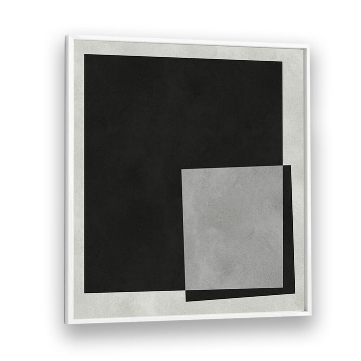 Stylish black and gray design showcasing MODERN SHAPES III, GEOMETRIC ART PRINTS for contemporary decor.