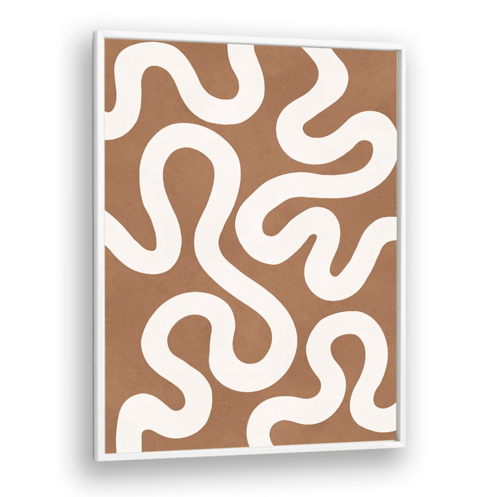 Elegant UNDULATING , ABSTRACT PAINTINGS featuring smooth, flowing lines, perfect for modern home decor.