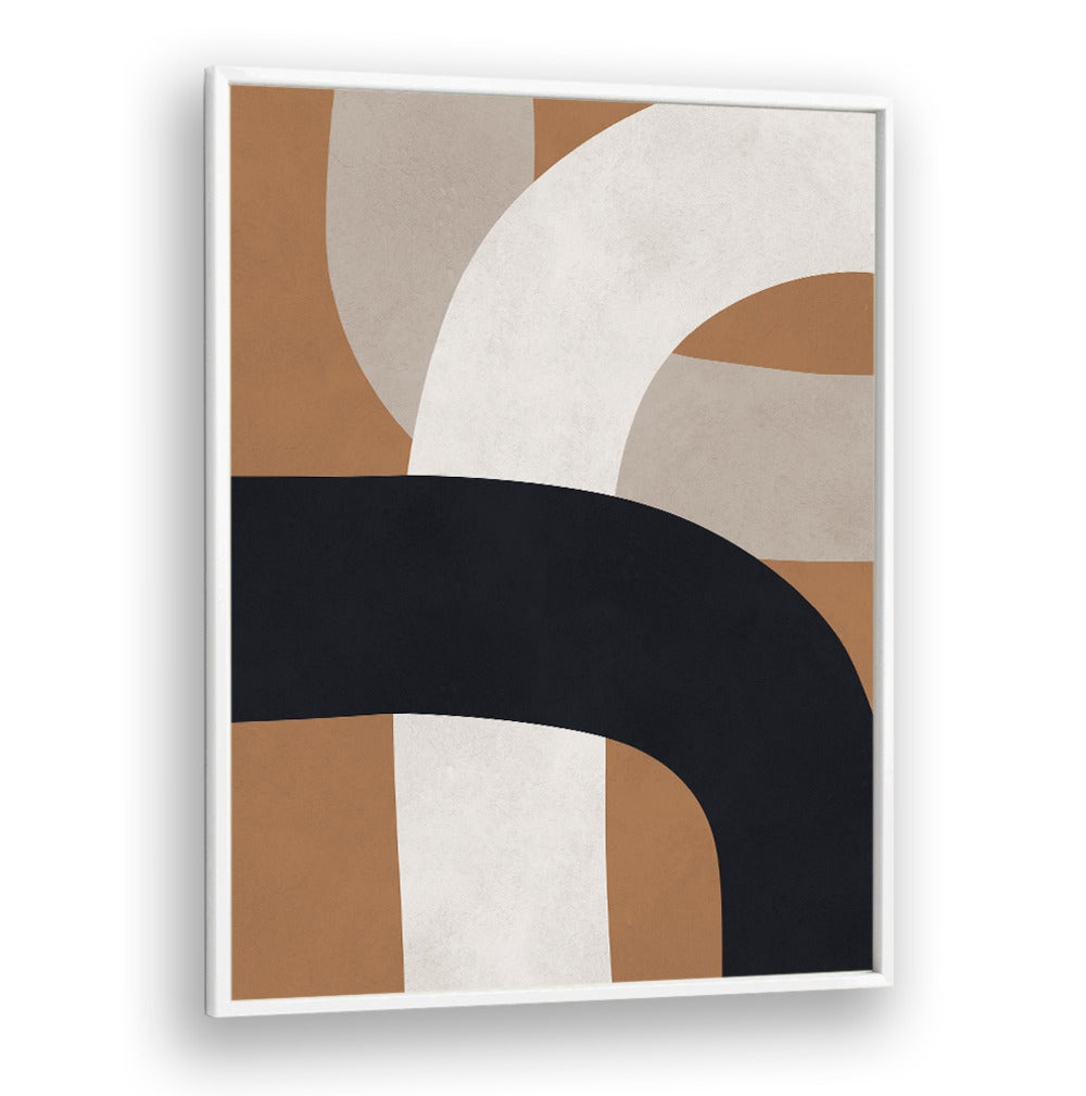 Stylish UNDULATING CURVES VIII, GEOMETRIC ART PRINTS, featuring elegant lines and warm hues for modern decor.