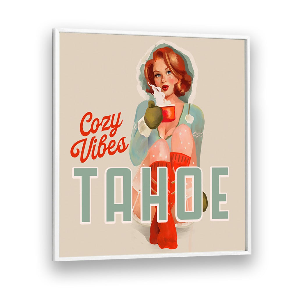 Warm illustration capturing COZY VIBES, BAR & CAFE ART, perfect for adding charm to any space.