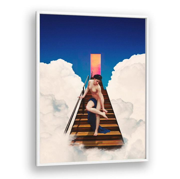Stunning STAIRCASE TO HEAVEN, ALTERED ART PRINTS evokes imagination and wonder in any creative space.