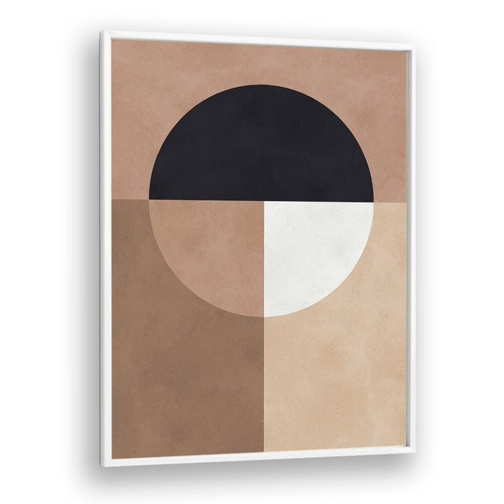BROWN GEOMETRY VII, GEOMETRIC ART PRINTS showcase a blend of earthy tones and geometric shapes, perfect for modern decor.