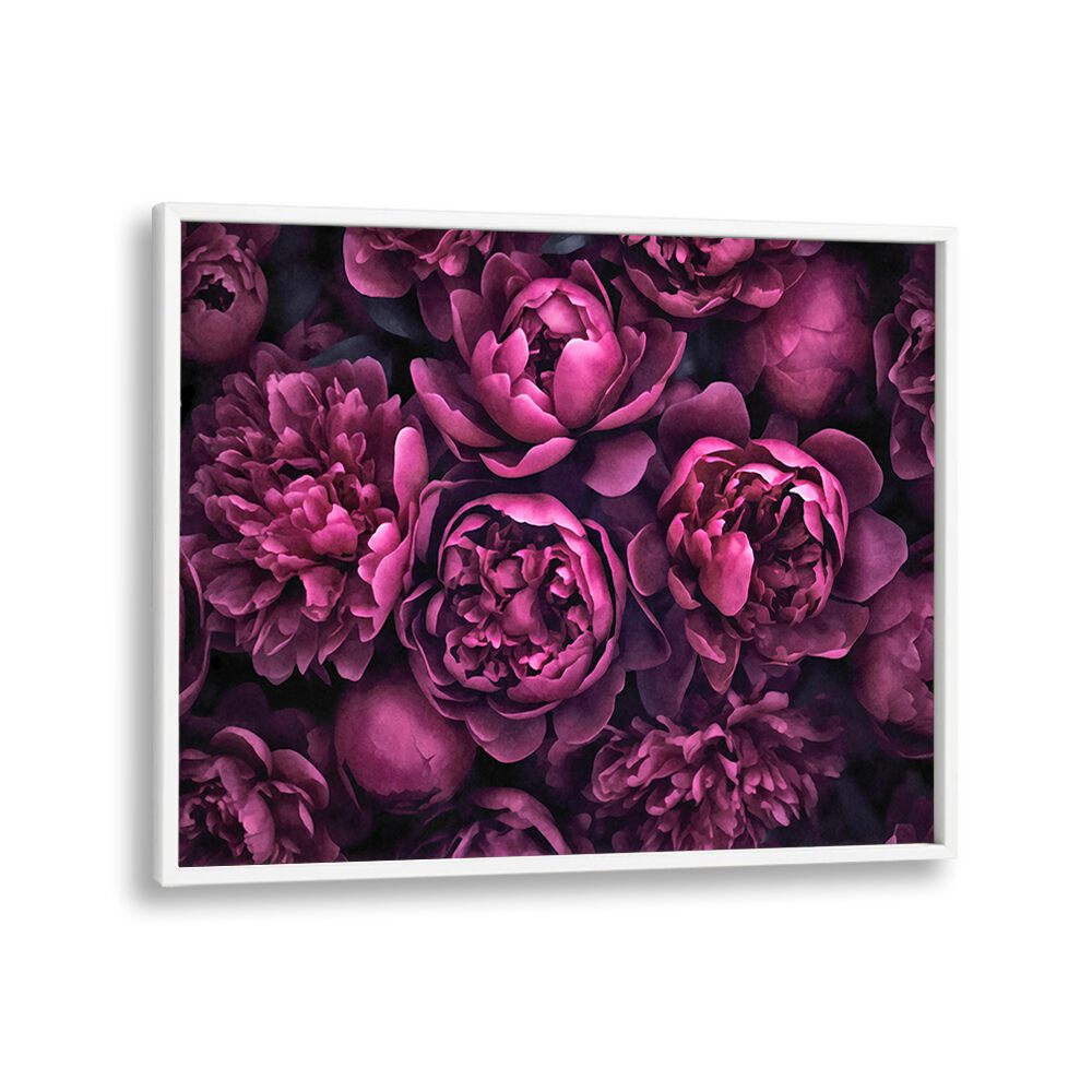 Moody pink flowers in a stunning floral painting by Andrea Haase, perfect for enhancing any space.
