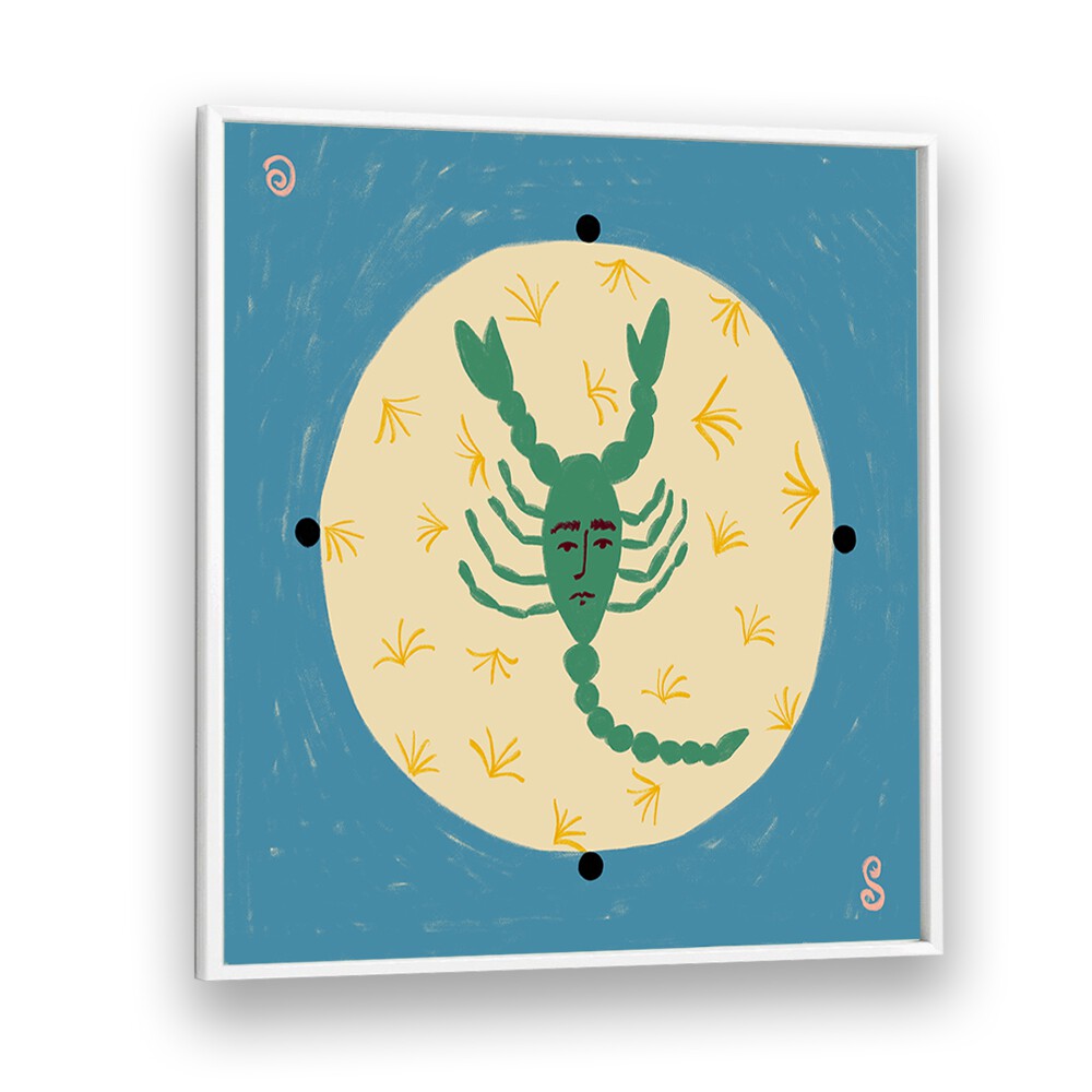 Stylish SCORPIO III, ZODIAC poster featuring a vibrant scorpion design, perfect for astrology enthusiasts.