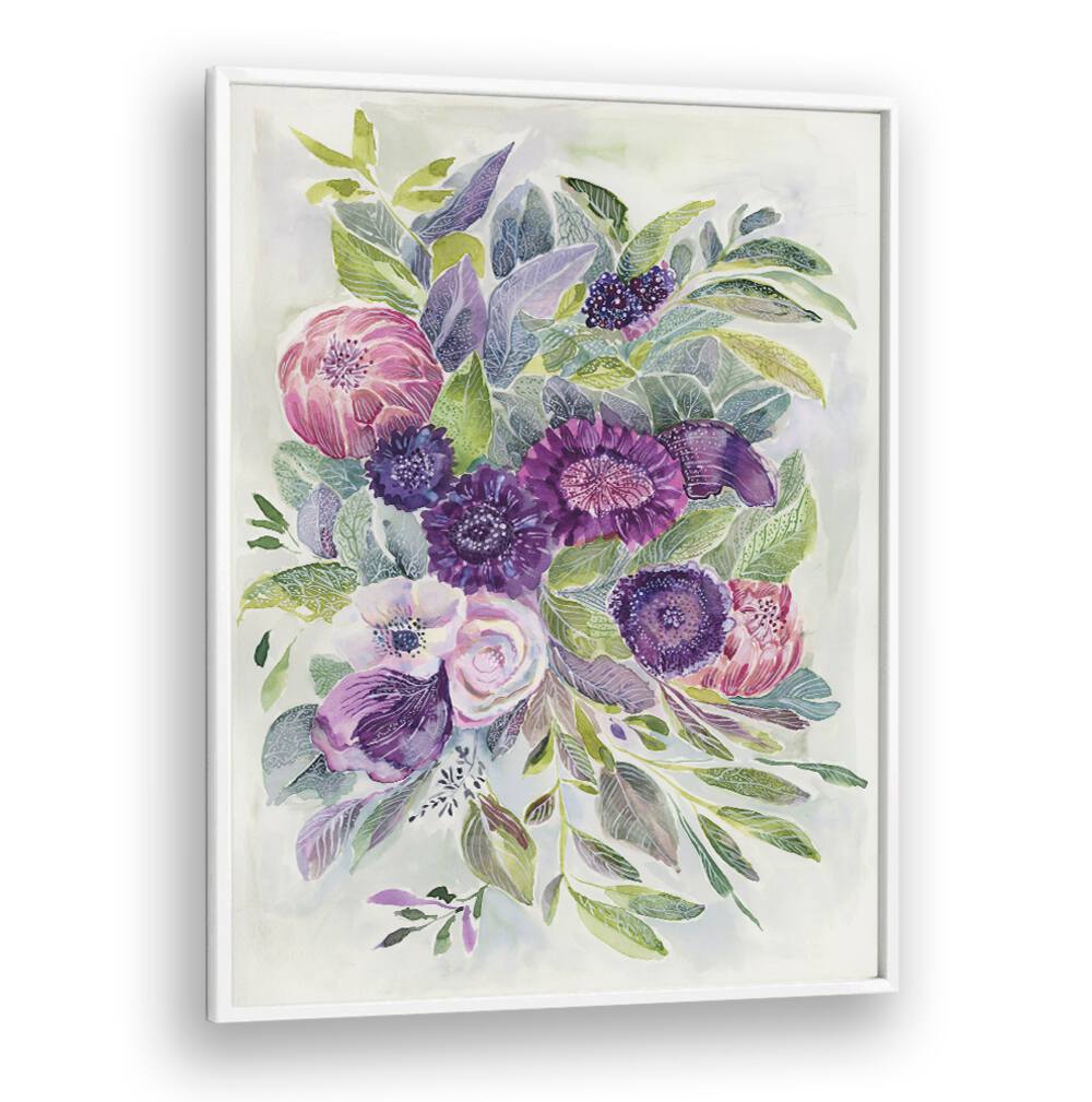 Floral artwork featuring vibrant blooms and leaves, enhancing spaces with the enchanting SECRET GARDEN aesthetic.