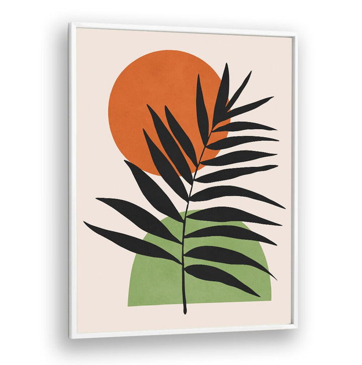 Elegant WATERCOLORS VI, BOHO ART PAINTINGS featuring a bold leaf design with vibrant colors, perfect for home decor.