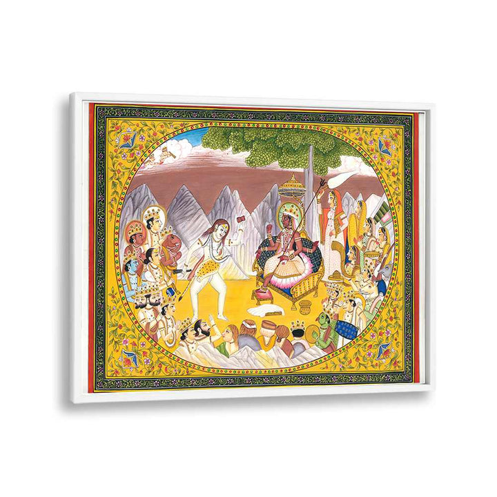 Vibrant SHIVA AND KALI, INDIAN ART PAINTINGS reflecting India's rich cultural heritage and divine artistry.