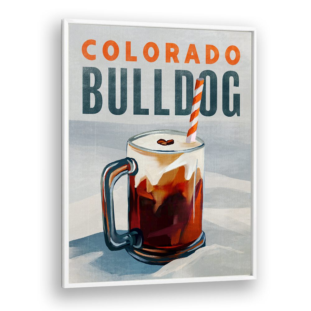 Colorado Bulldog, Bar art print captures the essence of cafe culture in a stylish design for your home decor.