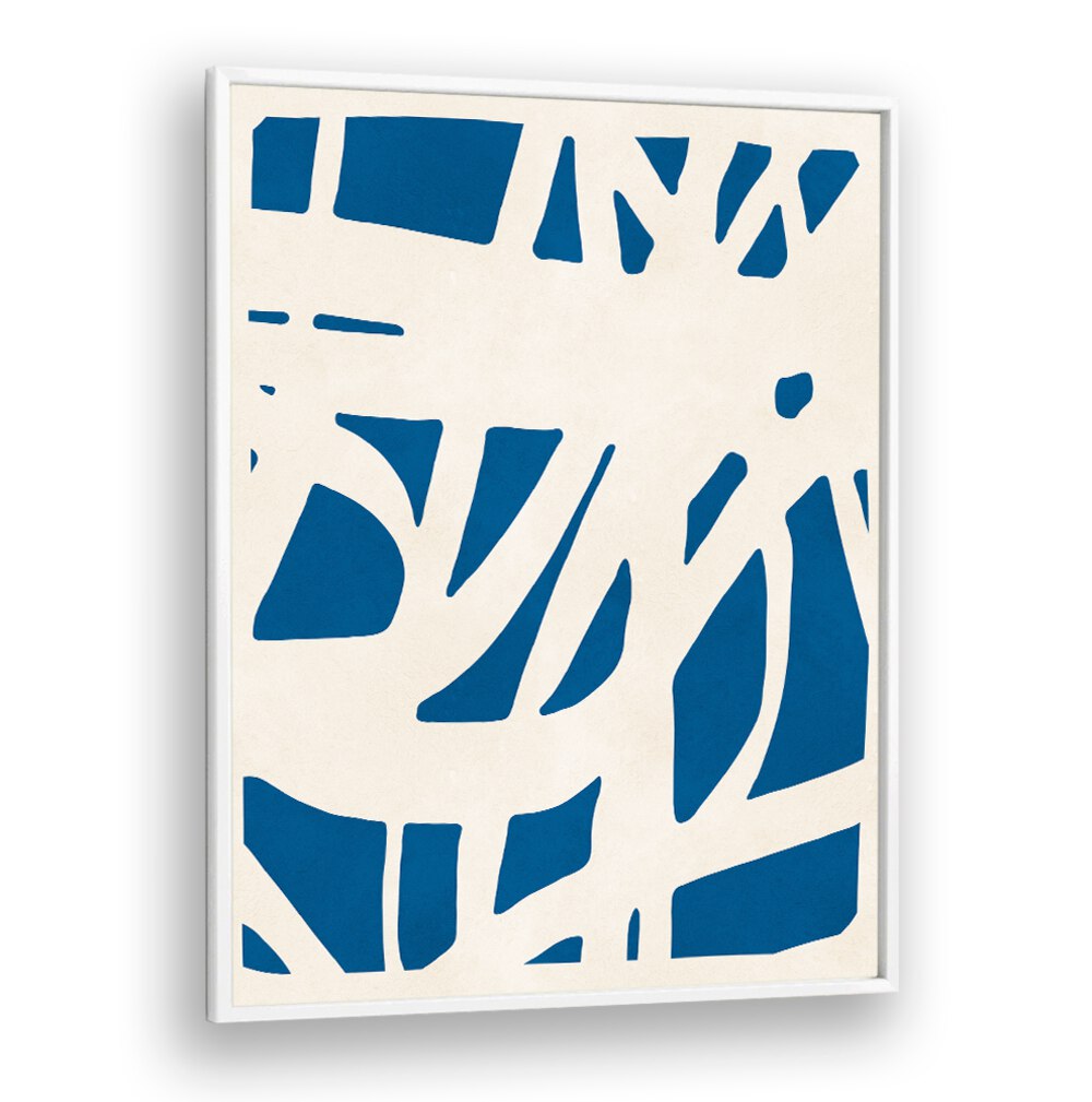 Stylish blue and white design featuring EXPRESSIVE VIII, ABSTRACT PAINTINGS, perfect for creative spaces.