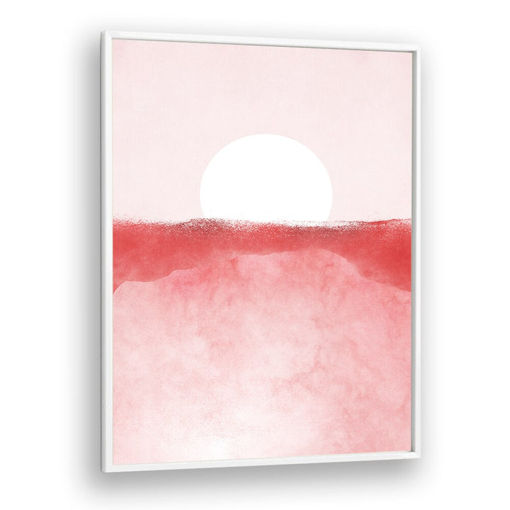 Serene MINIMAL LANDSCAPE PINK I landscape painting features soft pink hues, perfect for elegant decor.