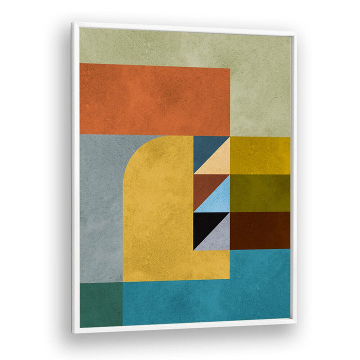 Colorful abstract design of GEOMETRIC HARMONY II, GEOMETRIC ART PRINTS, enhancing modern interior aesthetics.