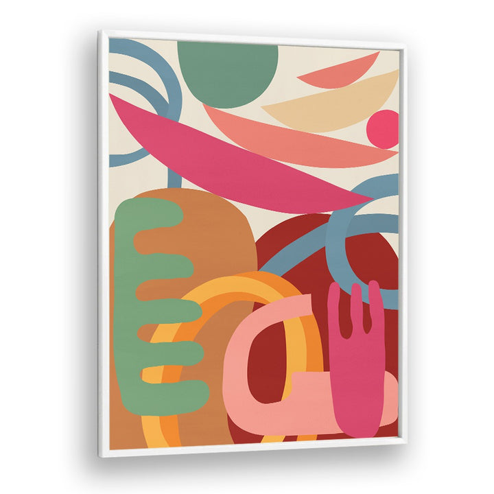 Vibrant ORGANIC, GEOMETRIC ART PRINTS showcase abstract shapes and colors, enhancing any modern decor.
