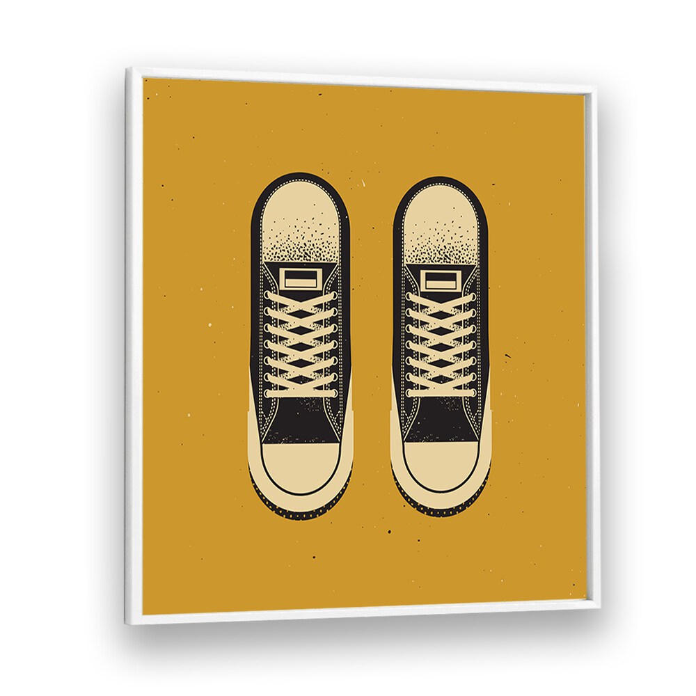 Stylish illustration of THE BLACK CHUCKS, FASHION POSTERS perfect for sneaker lovers and modern decor.