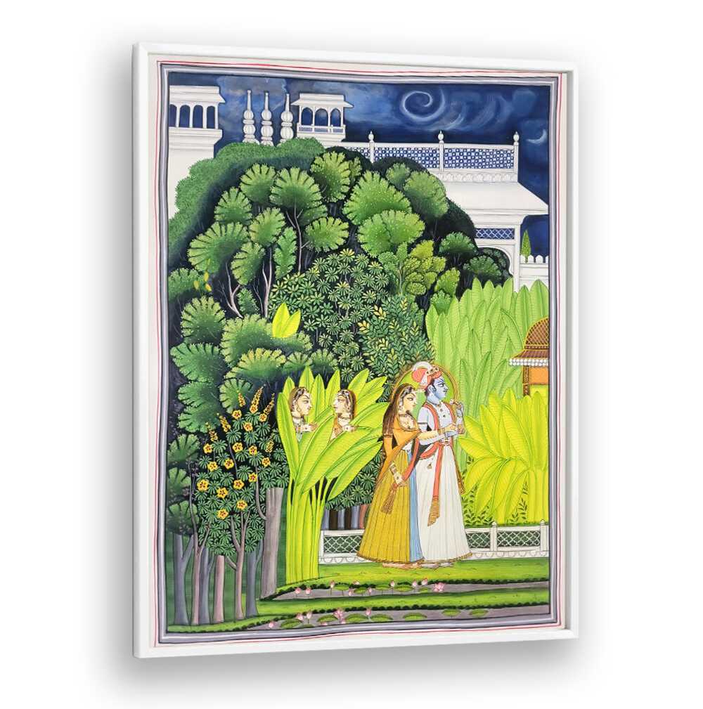 Vibrant RADHA KRISHNA , INDIAN ART PAINTINGS showcasing divine love and beauty for your living space.