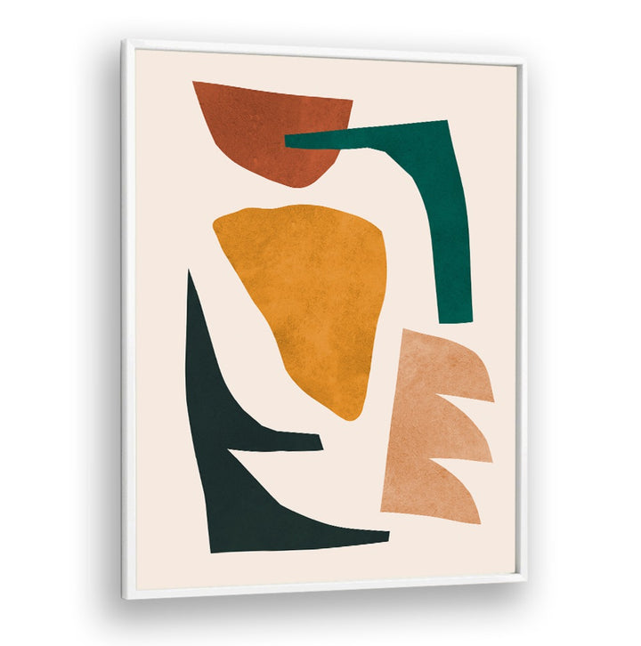 Colorful shapes in earthy tones create a stunning visual in the EXPRESSIVE VI, GEOMETRIC ART PRINTS collection.
