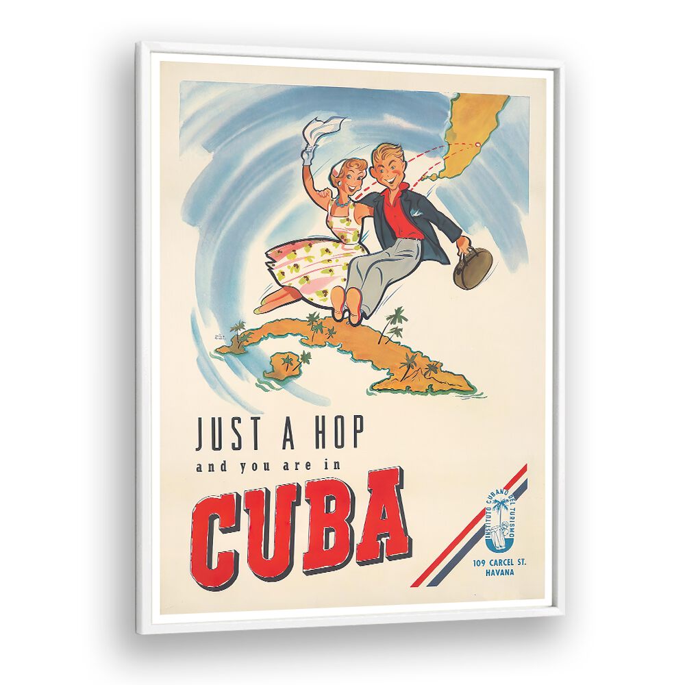 CUBA I, VINTAGE TRAVEL POSTERS bring vibrant Cuban culture to life, perfect for any home or office decor.
