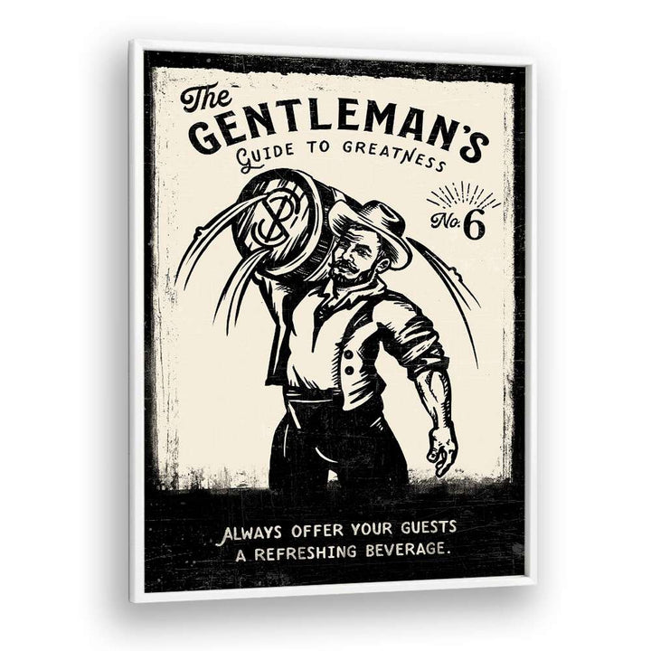 Elevate your space with GENTLEMAN, BAR art print, blending sophistication and charm for cafes and homes.