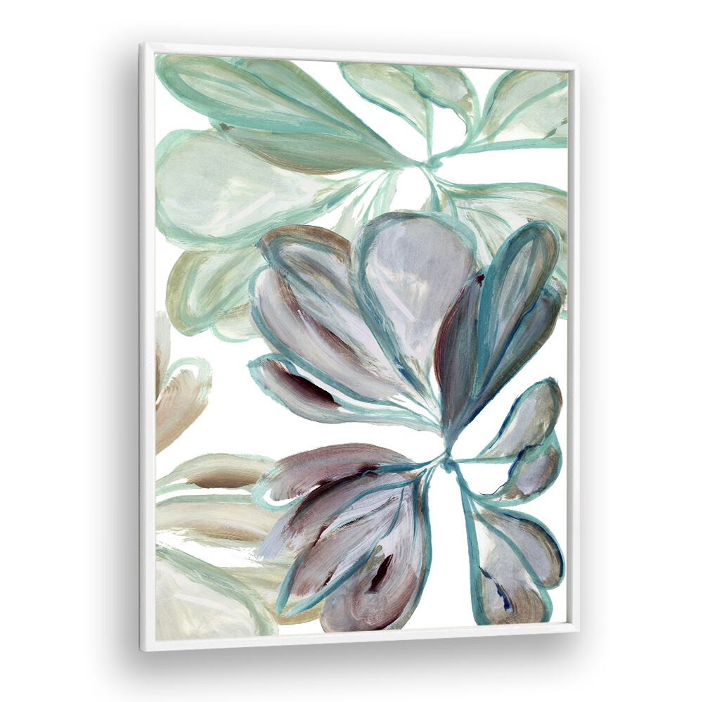 AQUA FLORAL I, FLORAL FLOWER PAINTINGS showcase vibrant brushstrokes for a refreshing decor touch. Perfect for any space!