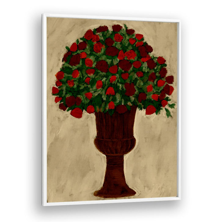 Vibrant SPRING BOUQUET, BOHO ART PAINTINGS in a classic vase, perfect for adding charm to any space.