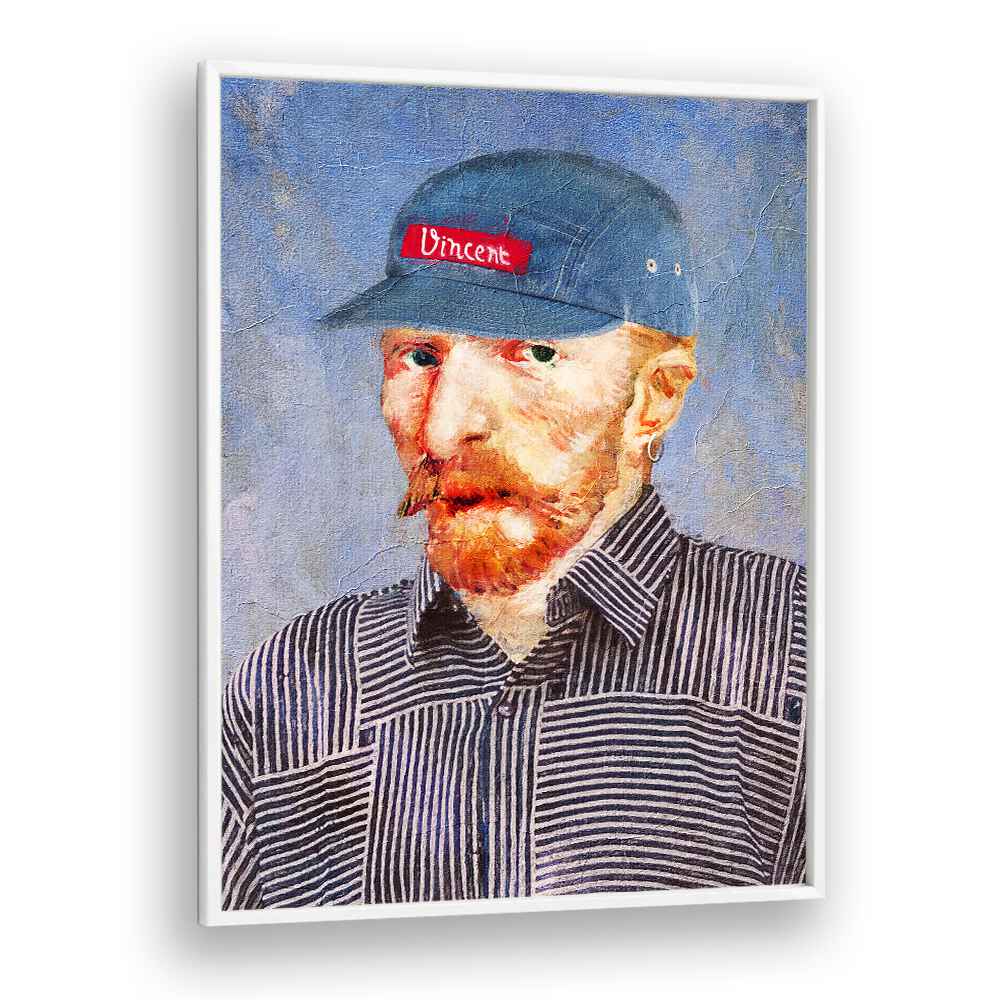 Hipster Vincent altered art prints by Dikhotomy blend classic style with modern flair, perfect for art lovers.