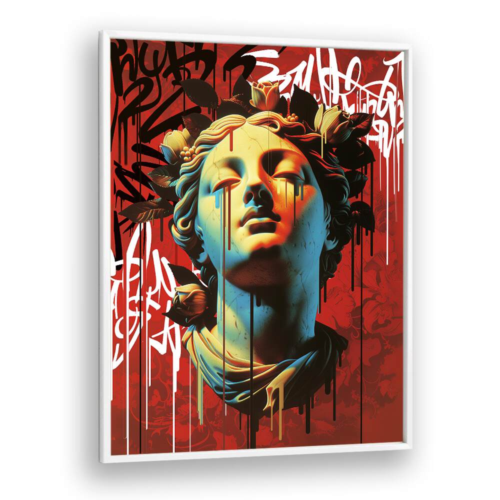 VANDAL ARIADNA, ALTERED ART PRINTS showcase a vibrant fusion of classical and modern artistry by Dikhotomy.