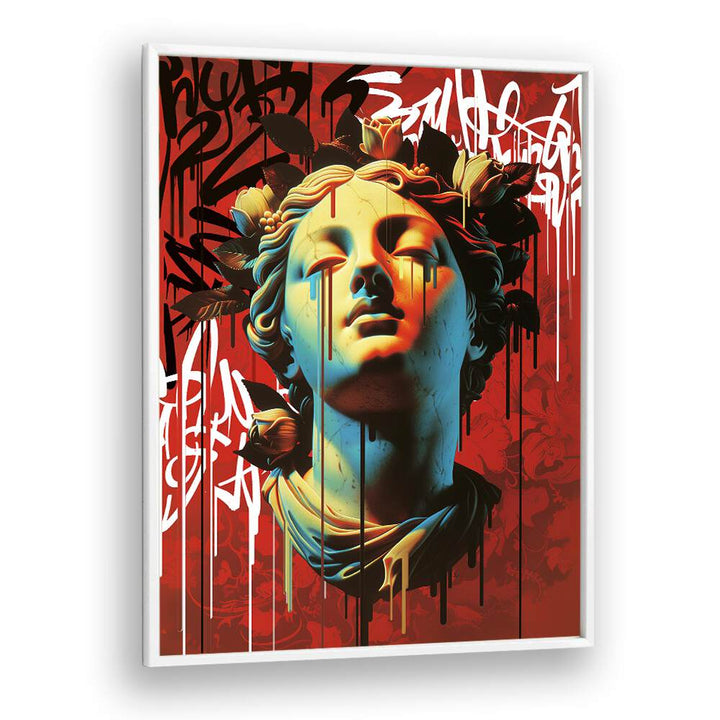 VANDAL ARIADNA, ALTERED ART PRINTS showcase a vibrant fusion of classical and modern artistry by Dikhotomy.