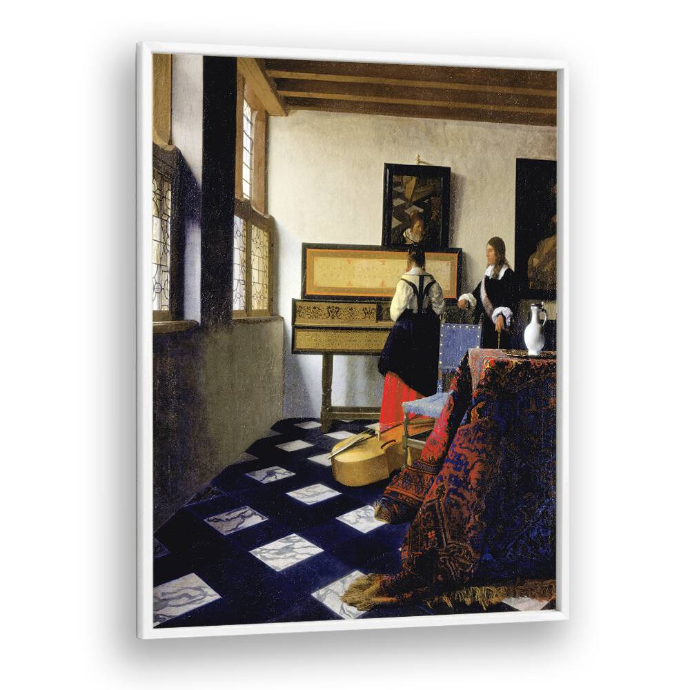 THE MUSIC LESSON , VINTAGE PAINTINGS