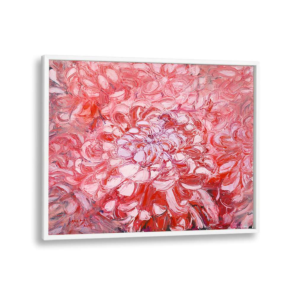 Exquisite CHRYSANTHEMUM CANVAS, FLORAL FLOWER PAINTINGS showcasing vibrant blooms and textured artistry. Perfect decor!