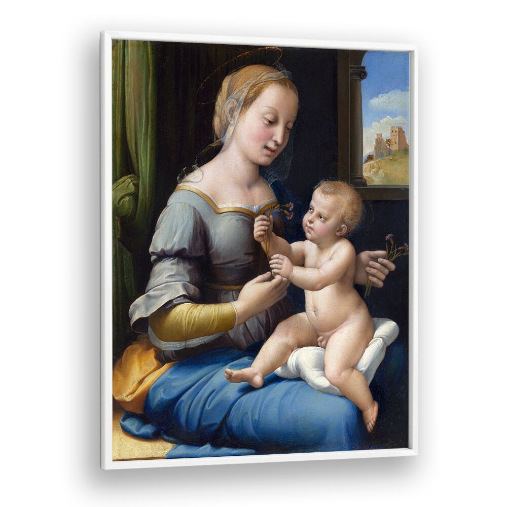 THE MADONNA OF THE PINKS (1506–1507) , VINTAGE PAINTINGS