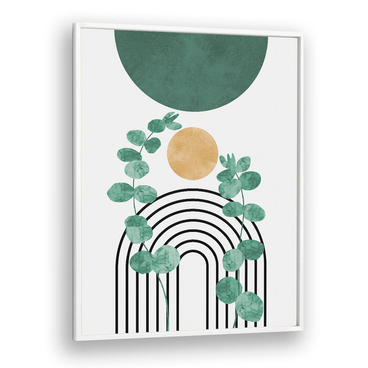 Bright watercolor LEAVES IV, BOHO ART PAINTINGS blend nature with modern design for vibrant home decor.