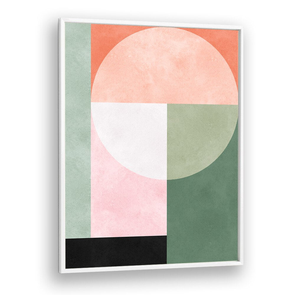 Geometric Harmony IV showcases vibrant shapes in a modern style, perfect for art lovers seeking GEOMETRIC ART PRINTS.
