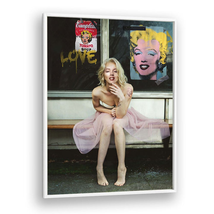 Captivating NEW MARILYN, ALTERED ART PRINTS showcasing a modern twist on Marilyn Monroe's iconic beauty by Dikhotomy.