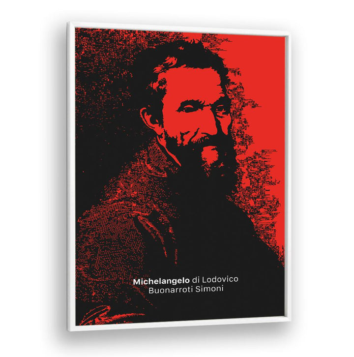 Stylish MICHELANGELO, PORTRAITS artwork, blending innovation and art for a unique decor experience.
