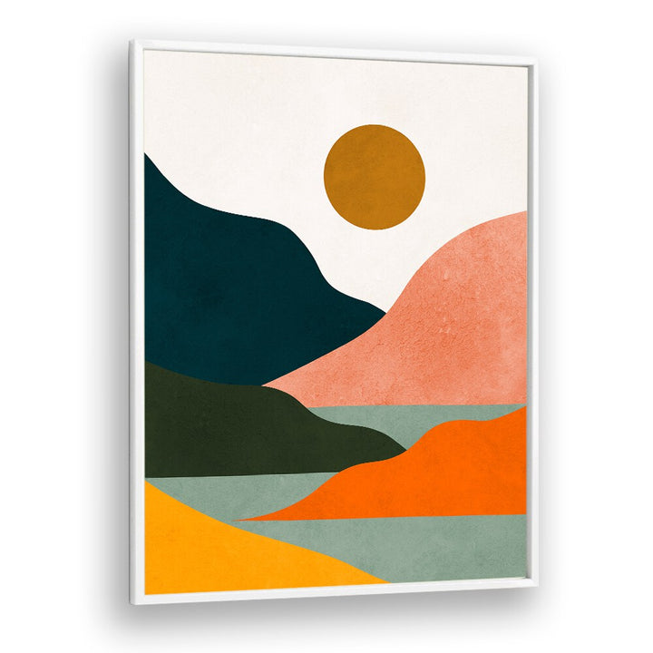 Stunning WATERCOLOR VI, LANDSCAPE PAINTINGS featuring vibrant colors and abstract shapes to enhance your living space.
