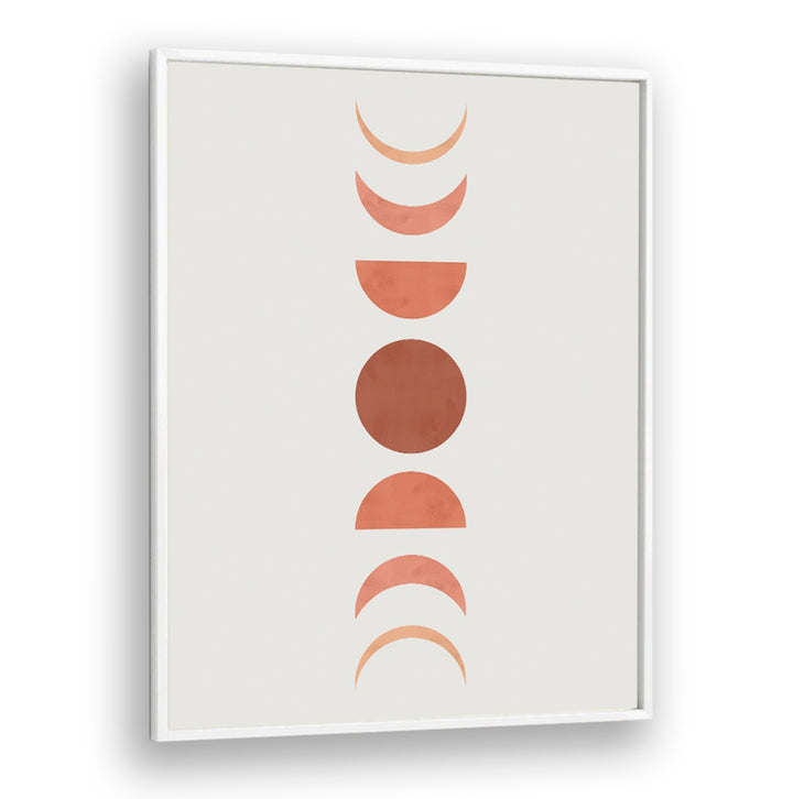 Elegant MOON PHASES, BOHO ART PAINTINGS showcasing lunar cycles in warm tones, perfect for a bohemian-inspired space.