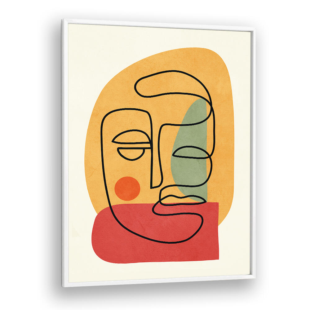 ABSTRACT FACES VIII , BOHO ART PAINTINGS