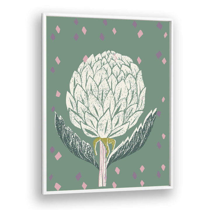 Artichoke Sage Green Floral Flower Paintings showcasing delicate floral designs, perfect for transforming your space.