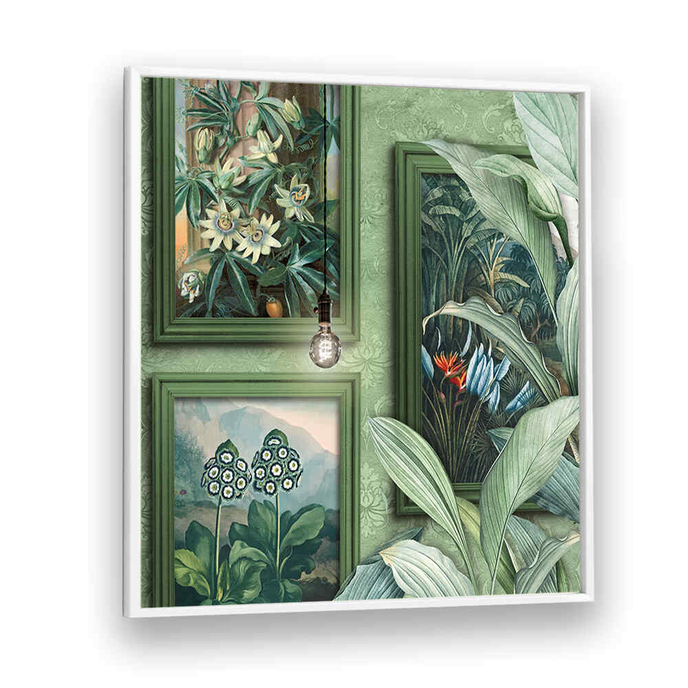BOTANICAL WOODS , FLORAL FLOWER PAINTINGS