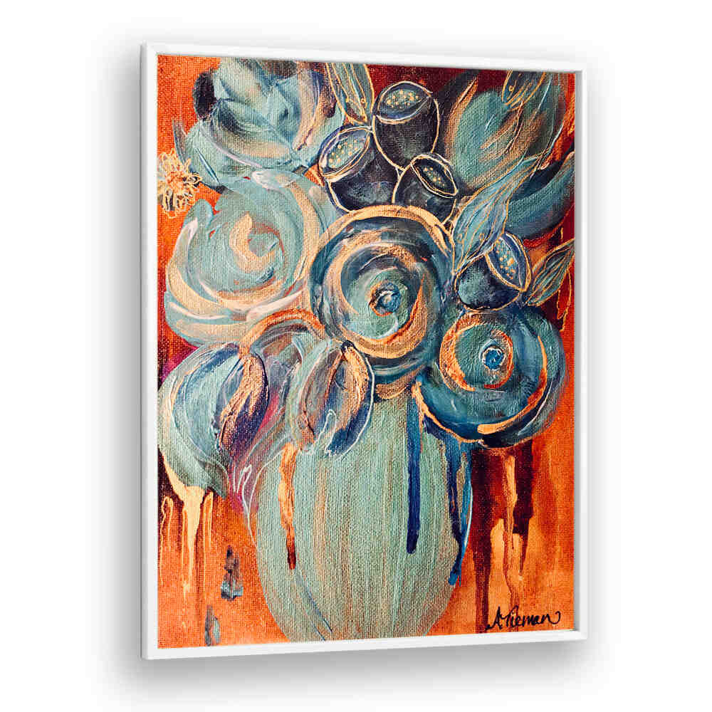 Vibrant CARIBBEAN BLOOMS, FLORAL FLOWER PAINTINGS brighten any space with their stunning elegance and beauty.