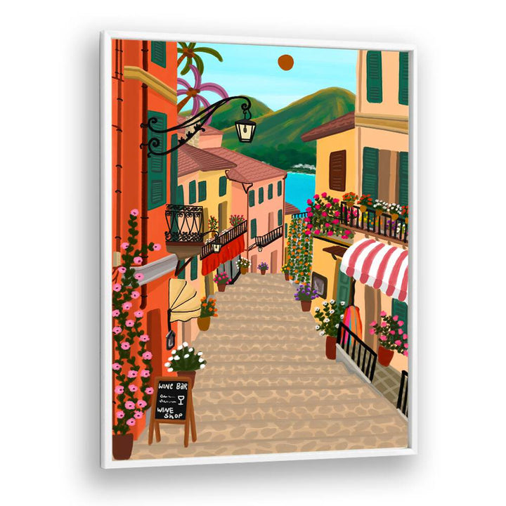 CHARMING MEDITERRANEAN VILLAGE , TRAVEL POSTERS