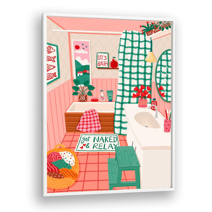 COZY BATHROOM OASIS , FASHION POSTERS