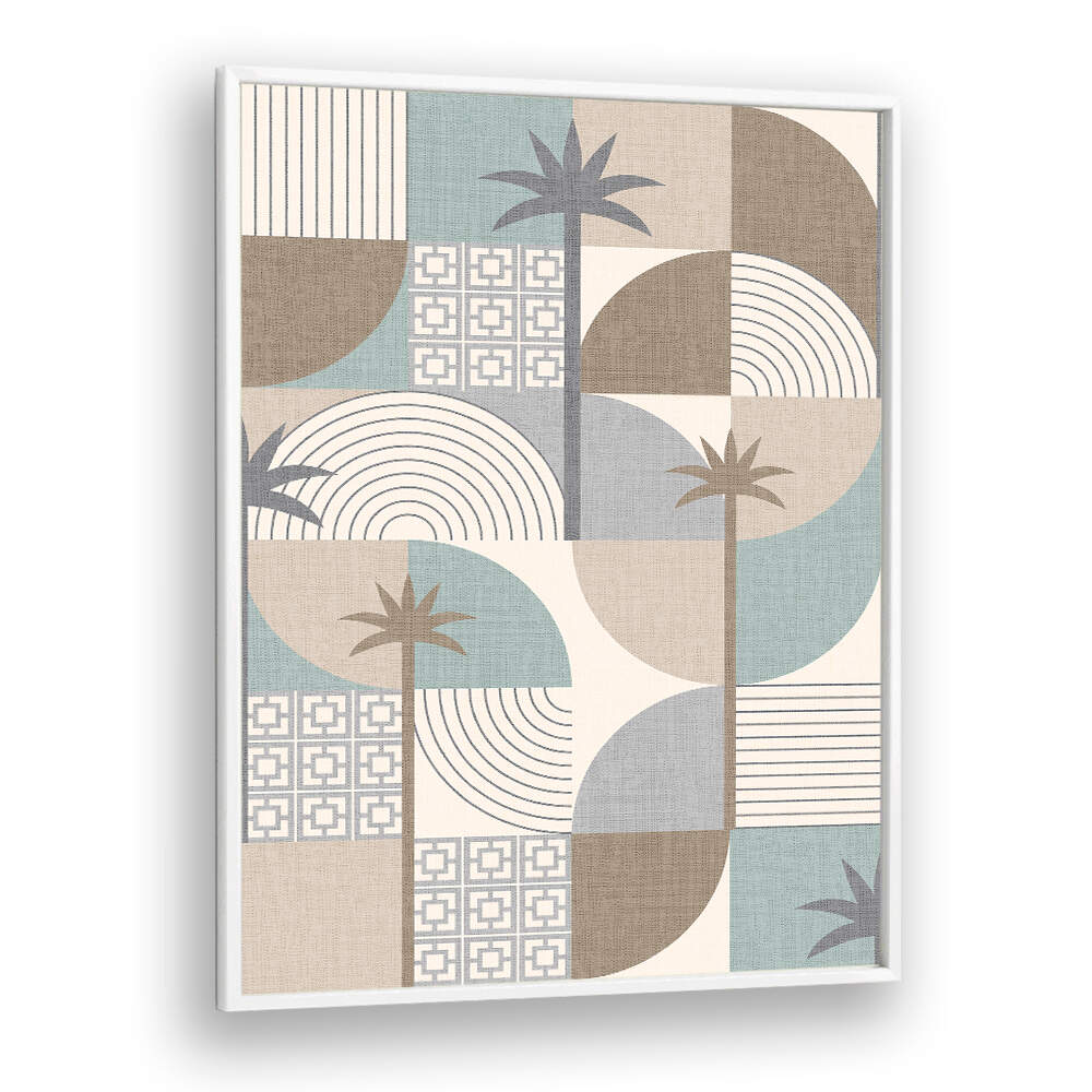 DESERT SHAPES AND PALMS SAND , BOHO ART PAINTINGS